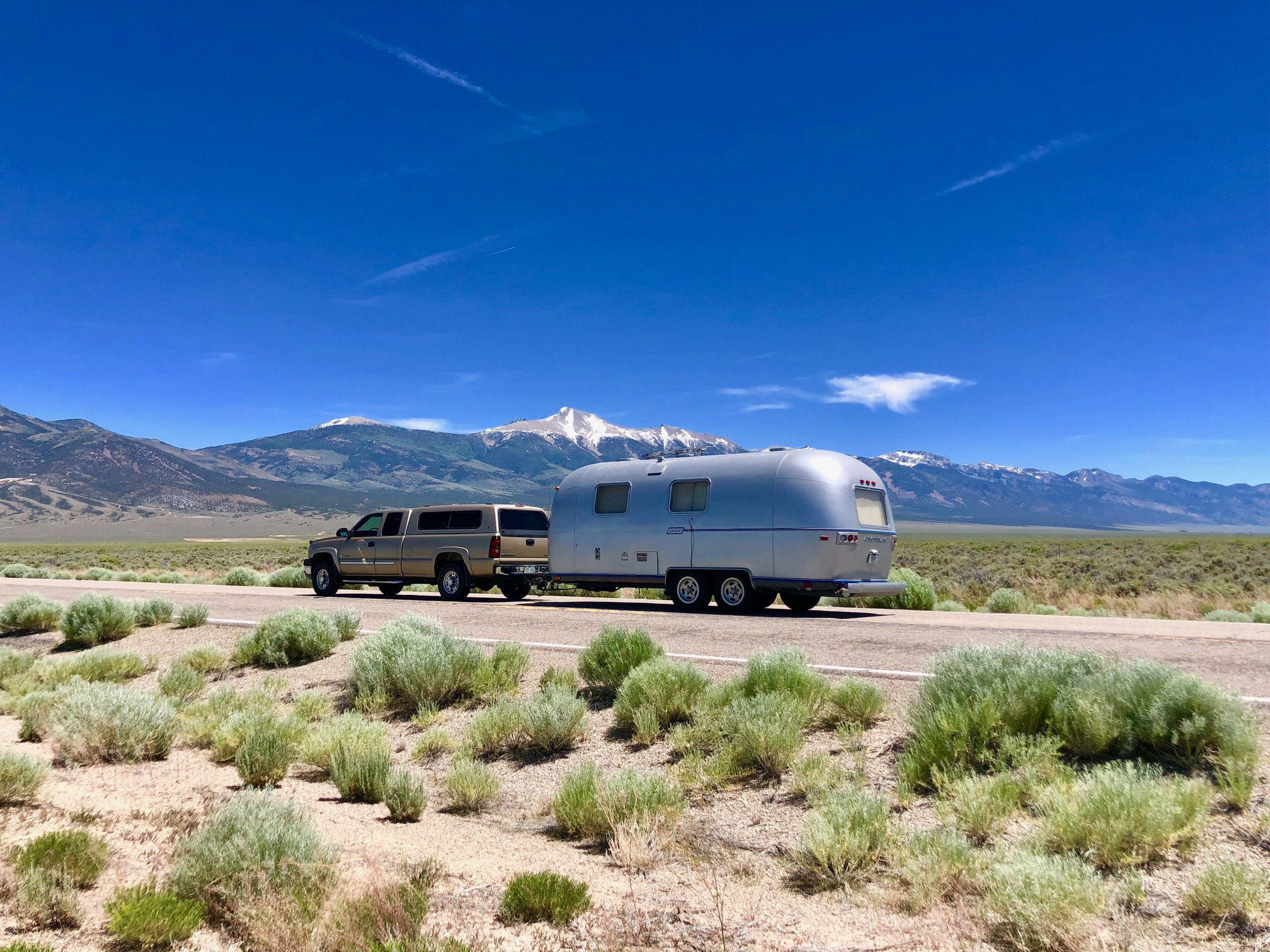 Waystream Airstream on the Loneliest Road in America