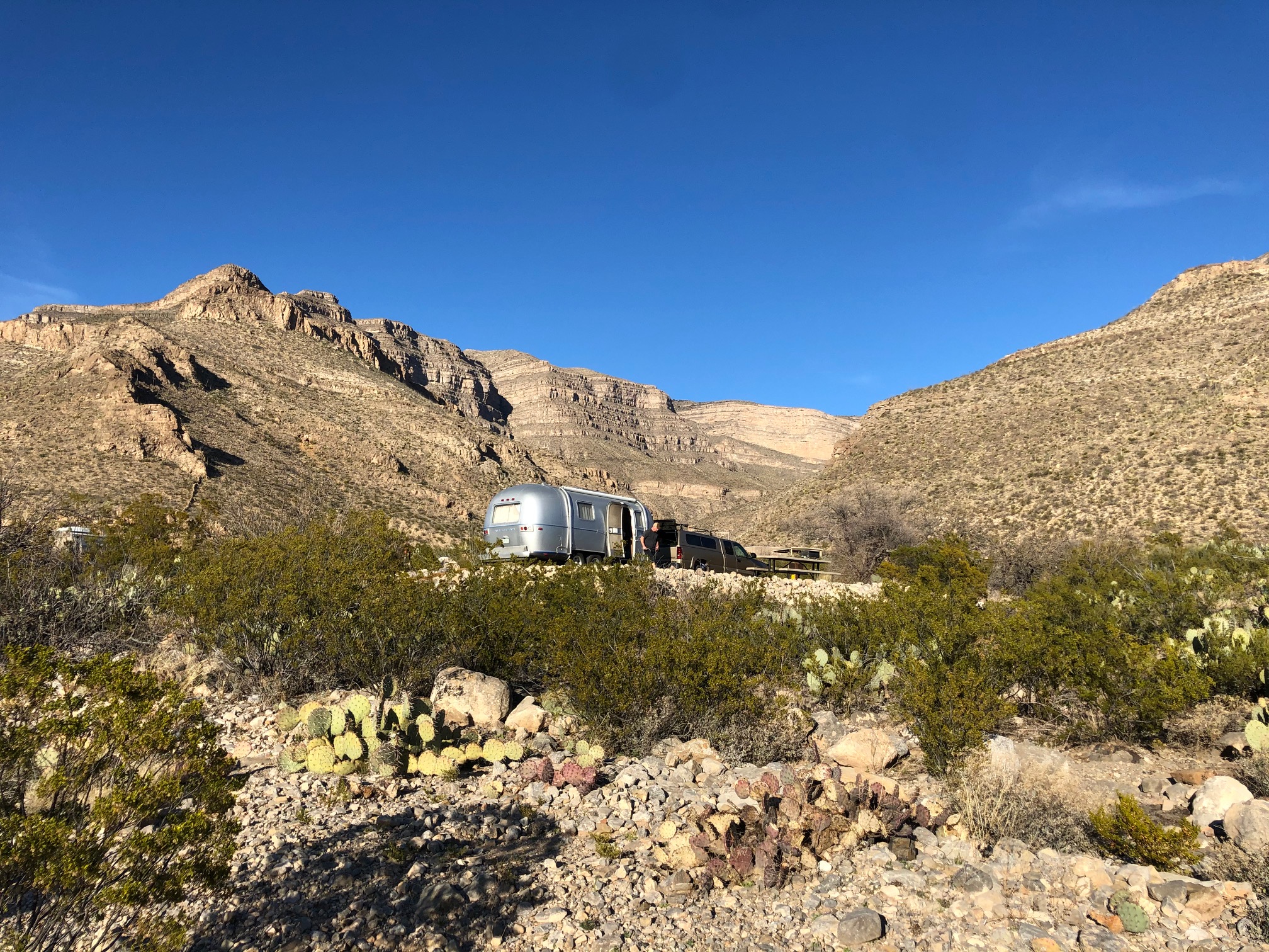Waystream Airstream at Oliver Lee Memorial State Park New Mexico